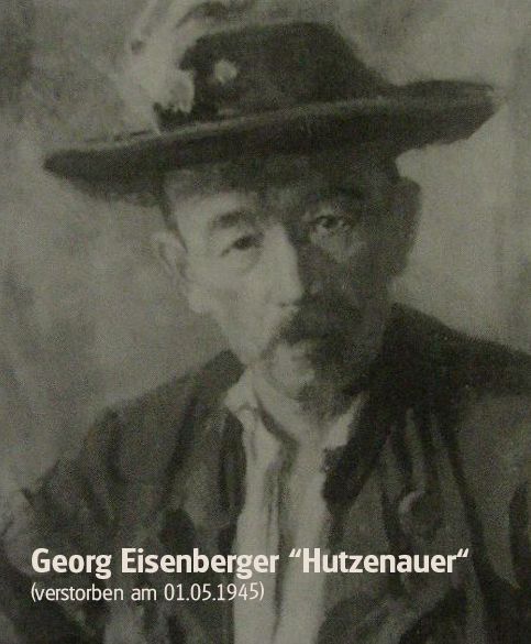 Schwarz-weiß Portrait Ehrenbürger Georg Eisenberger verstorben am 01.05.1945